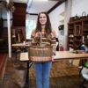 Oval-shopper-basket-weaving-students-work-creative-with-nature