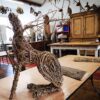 willow hare sculpture course creative with nature