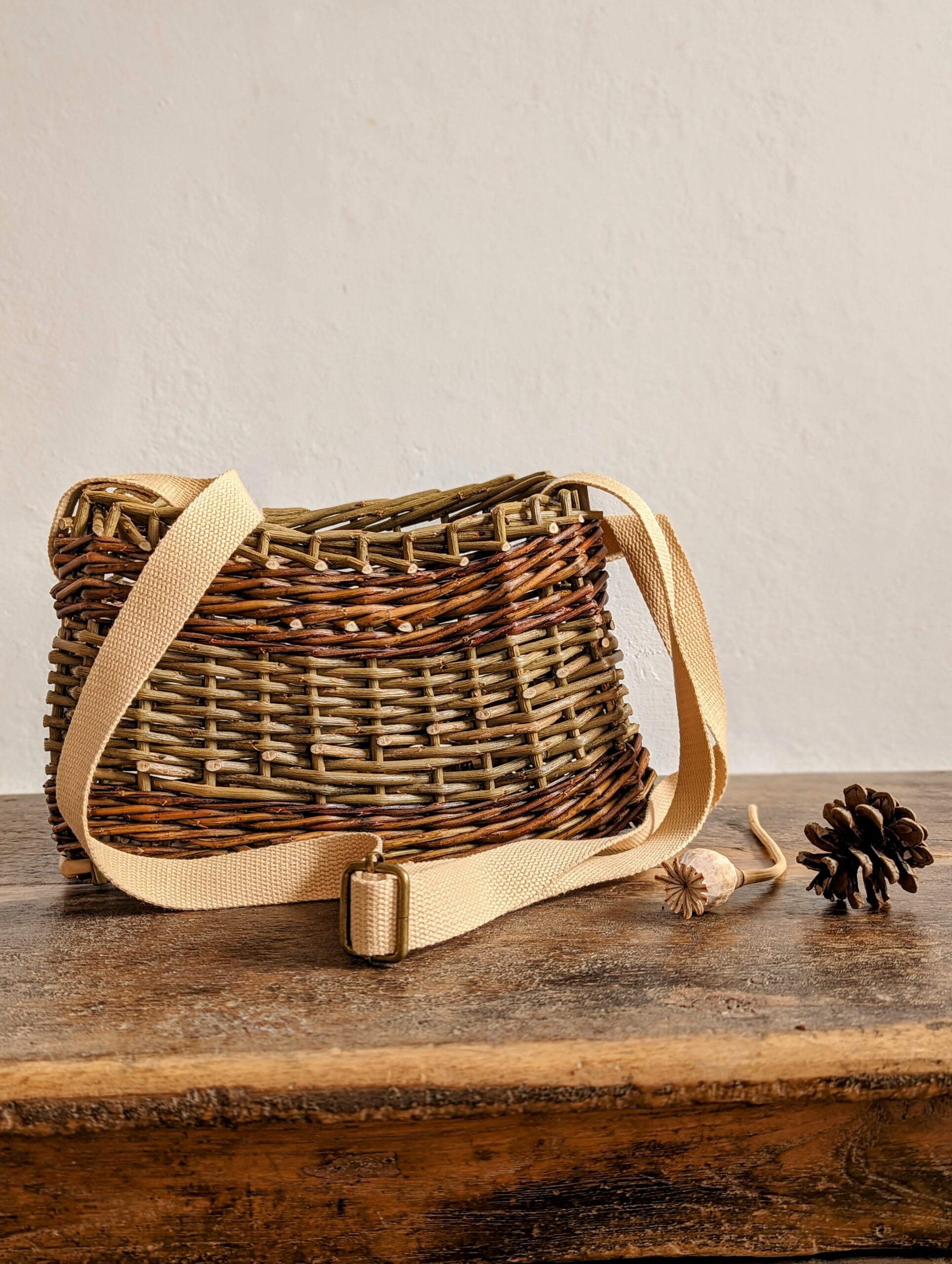 foraging bag with hemp strap